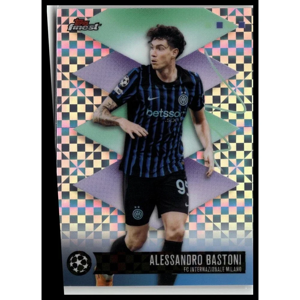 2025-26 Finest Alessandro Bastoni Inter Checkerboard Refractor #89